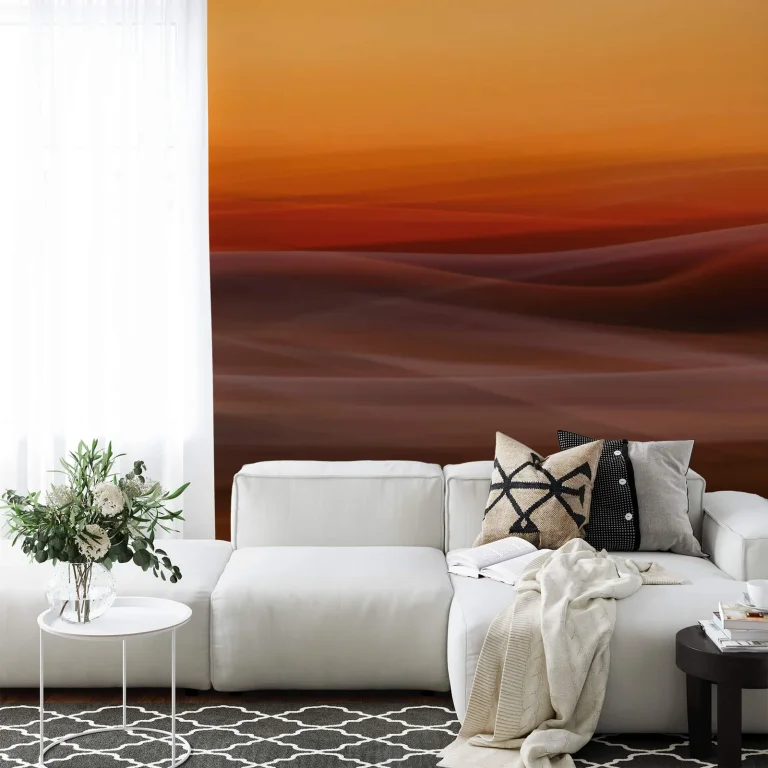 Orange Fog - Wall Mural 5047 - 4 Panel - 192cm x 260cm — Image 2