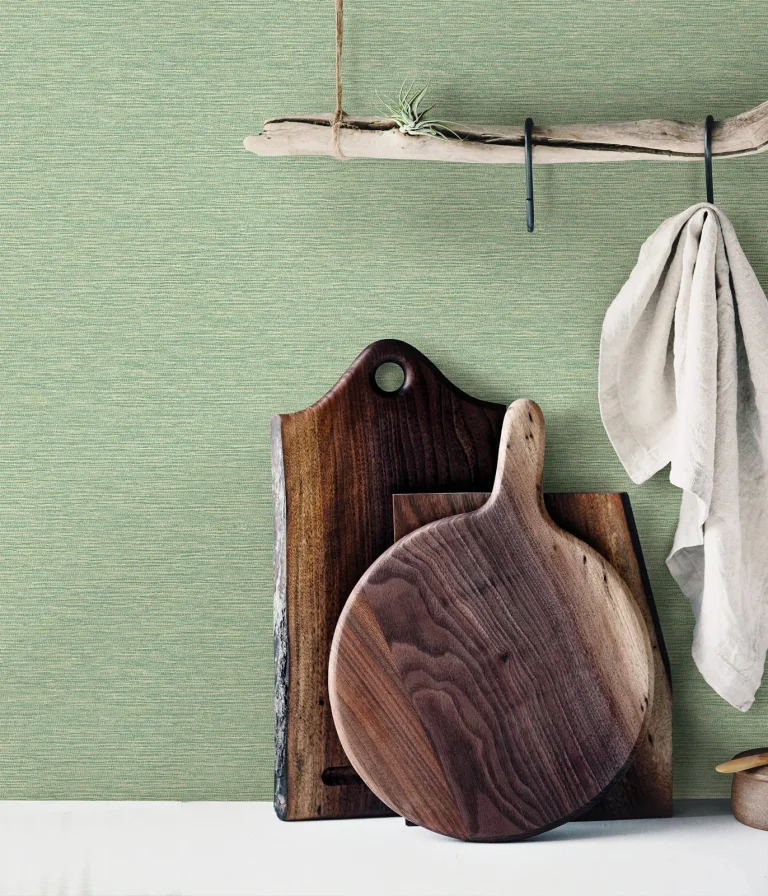 Chesapeake Gump Faux Grasscloth Wallpaper - Green — Ảnh 2