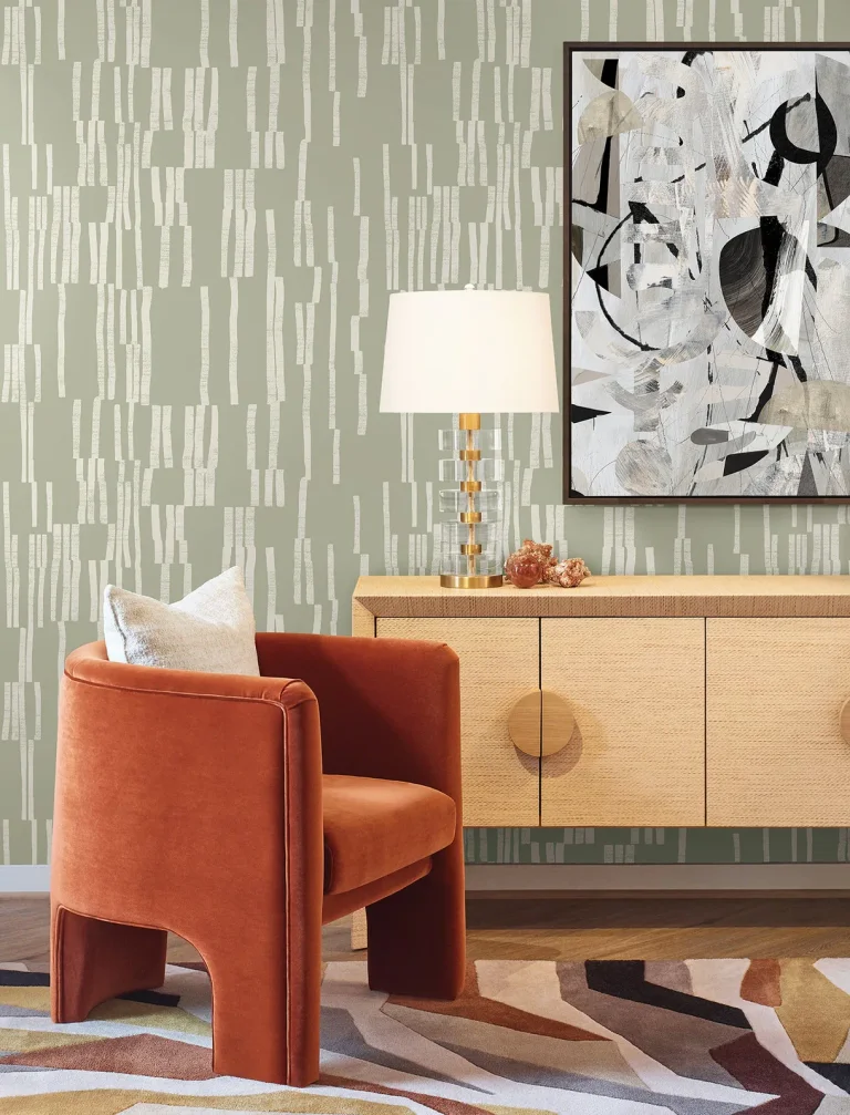 Nikki Chu Koso Peel and Stick Wallpaper - Sage — Ảnh 2