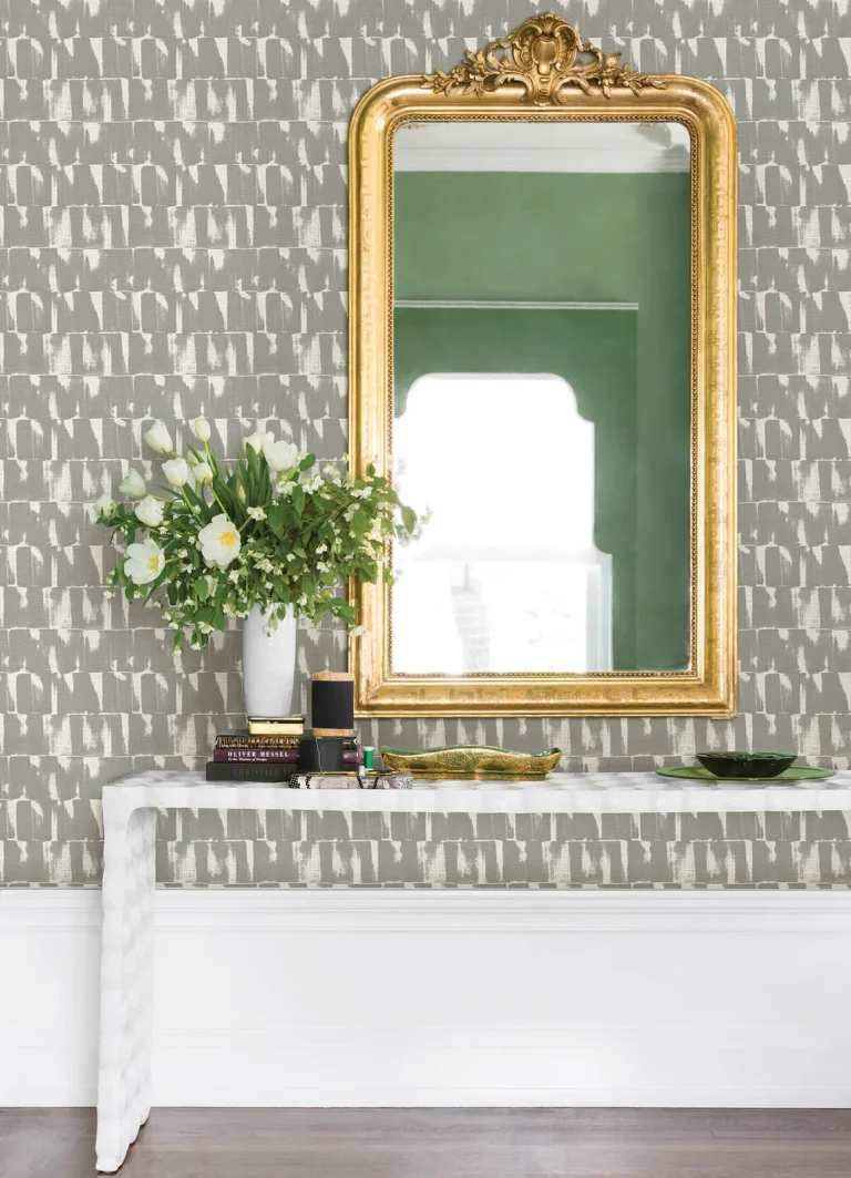 Bancroft Artistic Stripe Wallpaper - Grey — Ảnh 3