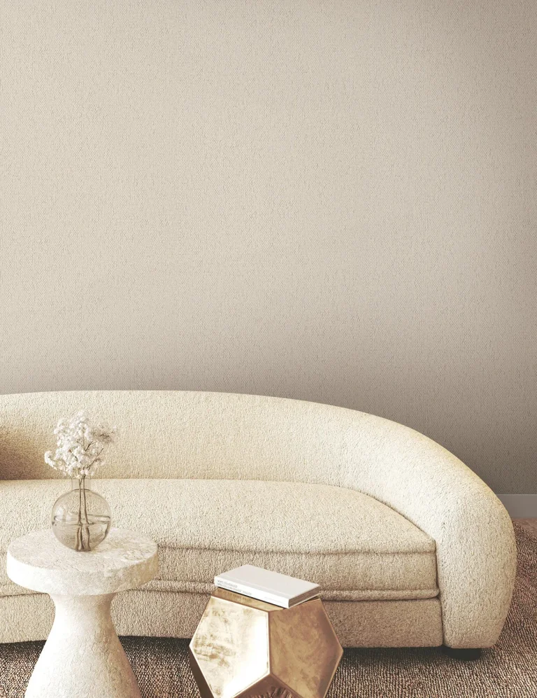 Stretched Hexagons Wallpaper - Cream