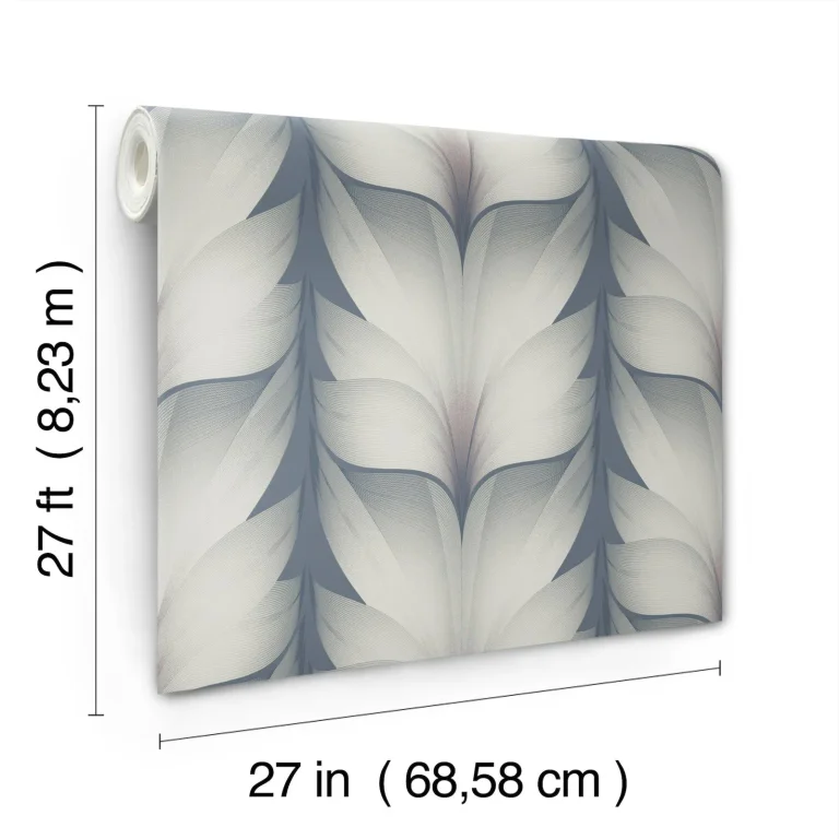 Candice Olson Lotus Light Stripe Wallpaper - Steel — Ảnh 2