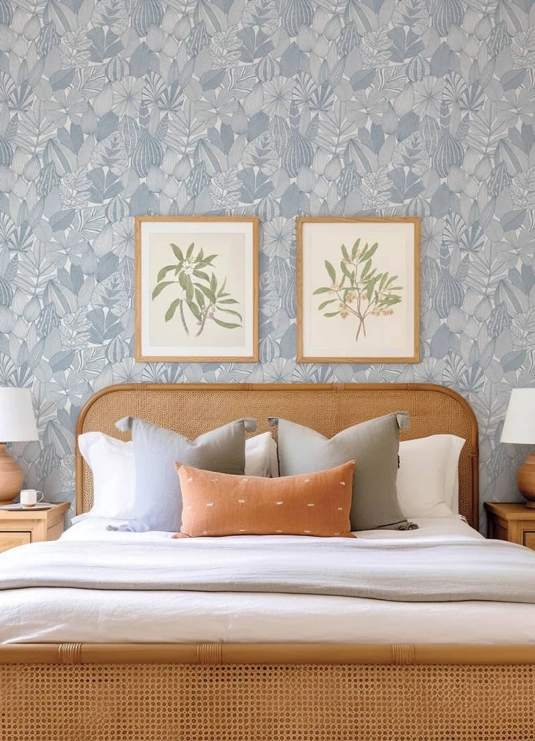 Mathias Botanical Wallpaper - Blue — Ảnh 2