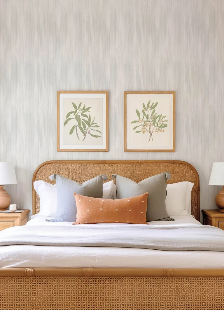 Elysian Ikat Wallpaper - Stone — Ảnh 4
