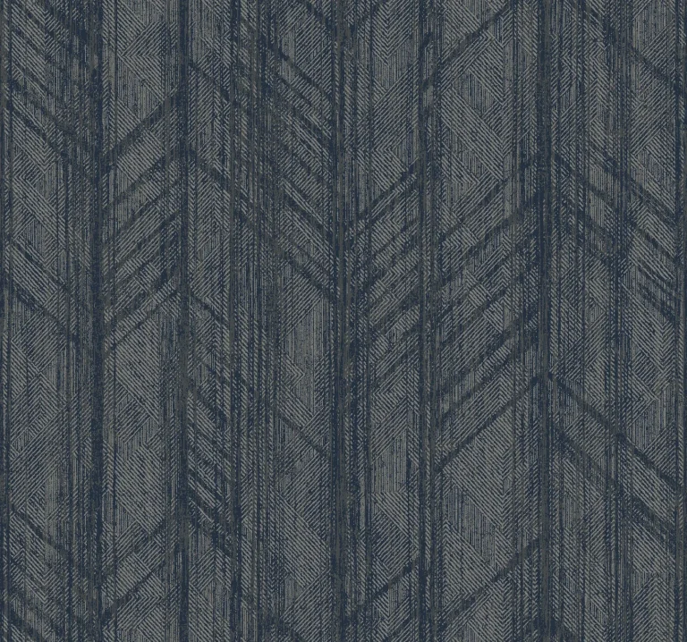 Ronald Redding Winthrop Geometric Wallpaper - Navy — Ảnh 5