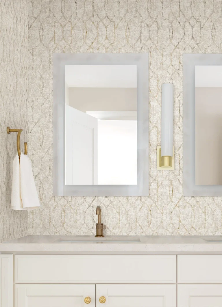 Ziva Trellis Wallpaper - Gold — Ảnh 4
