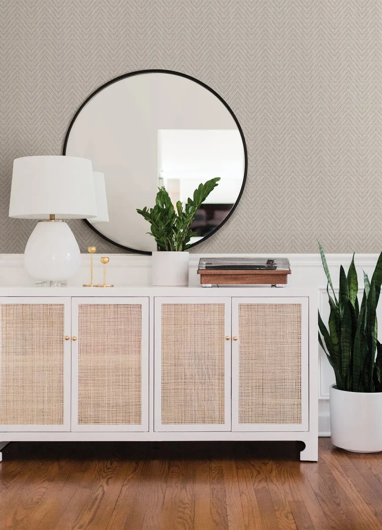 Glynn Chevron Wallpaper - Lavender — Image 2