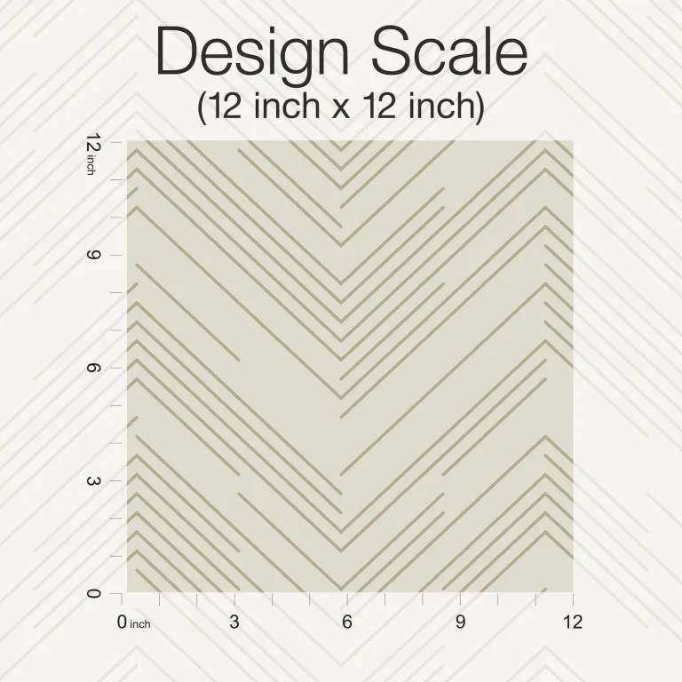 Polished Chevron Wallpaper - Cream/Gold — Ảnh 4