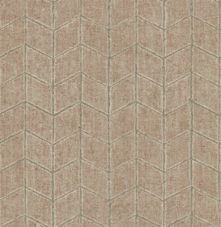 Flatiron Geometric Wallpaper - Brick — Ảnh 4