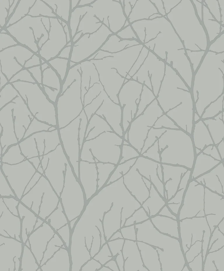 Trees Silhouette Wallpaper - Smokey Blue/Silver — Ảnh 5