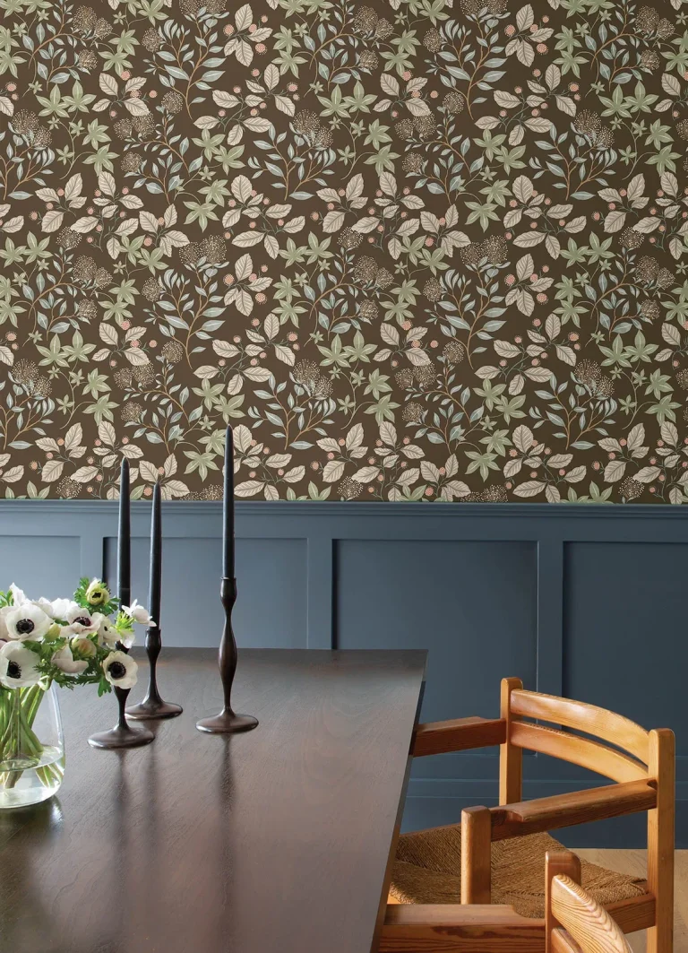 Mildred Botanical Trail Wallpaper - Espresso — Ảnh 5
