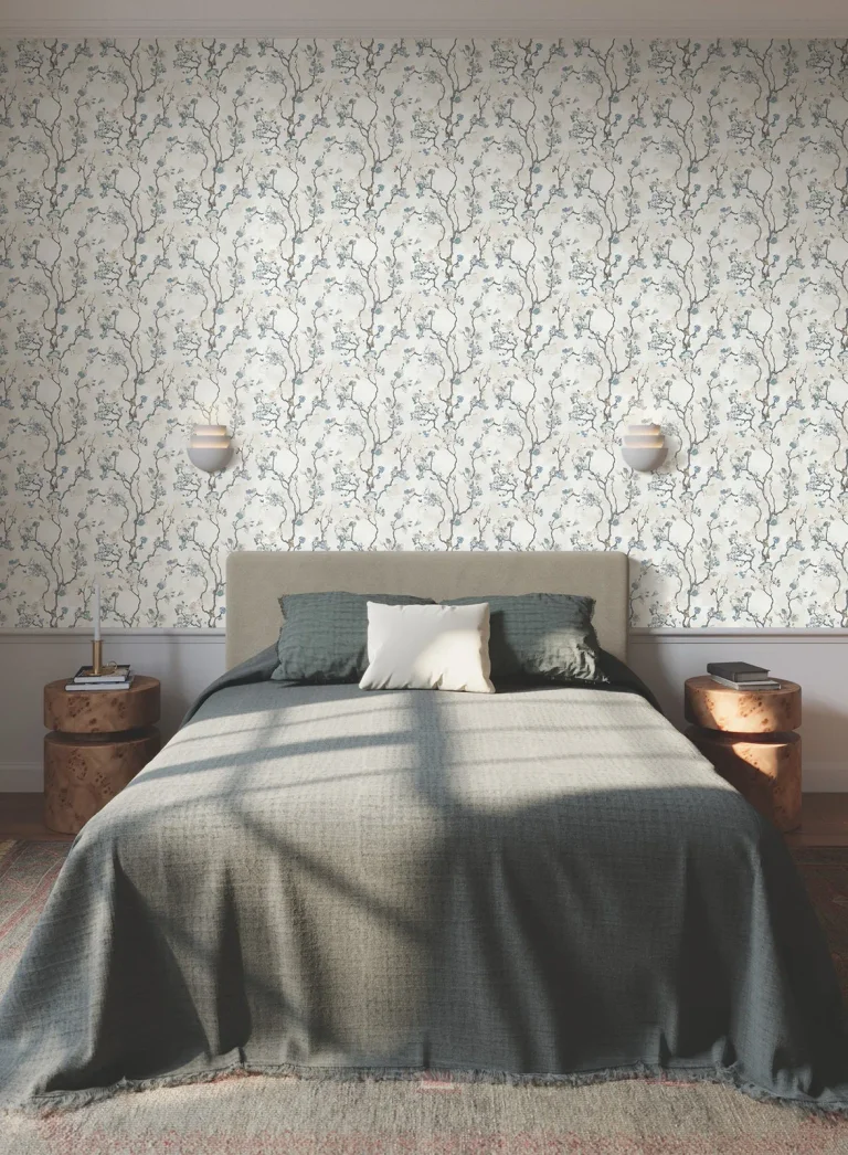 Avril Chinoiserie Wallpaper - Peacock — Ảnh 4