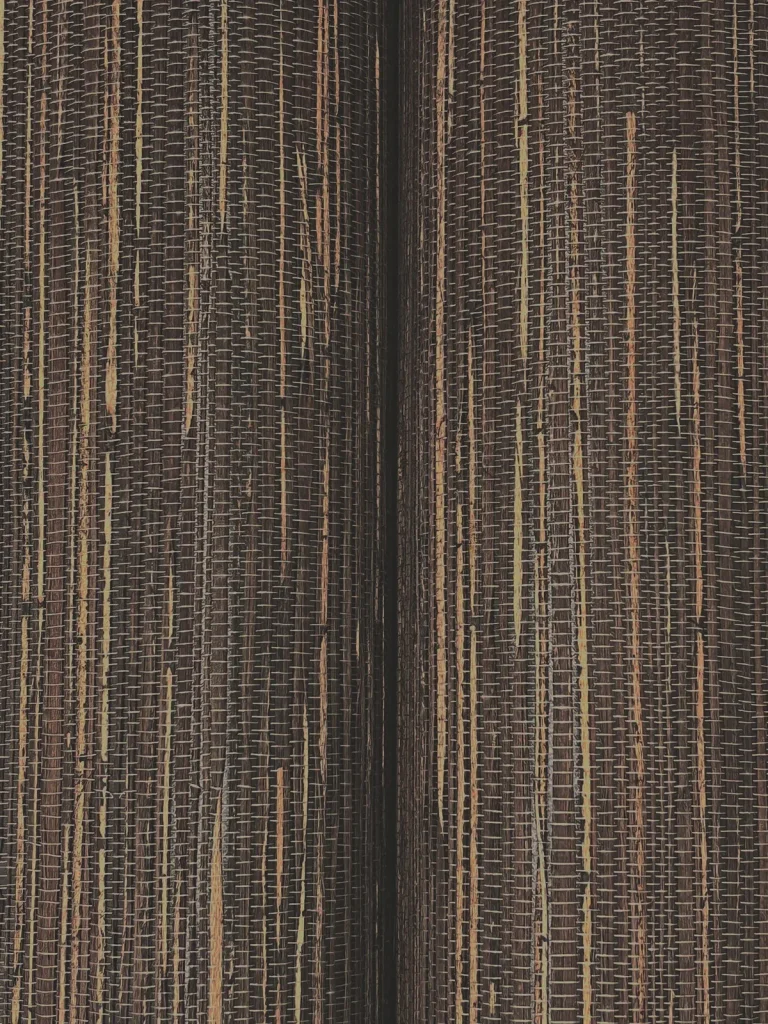 Ronald Redding Multicolored Hemp Wallpaper - Dark Brown — Ảnh 3