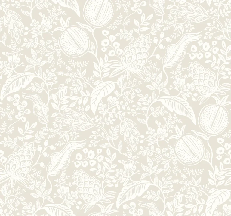 Rifle Paper Co. Pomegranate Wallpaper - Beige & White — Ảnh 3