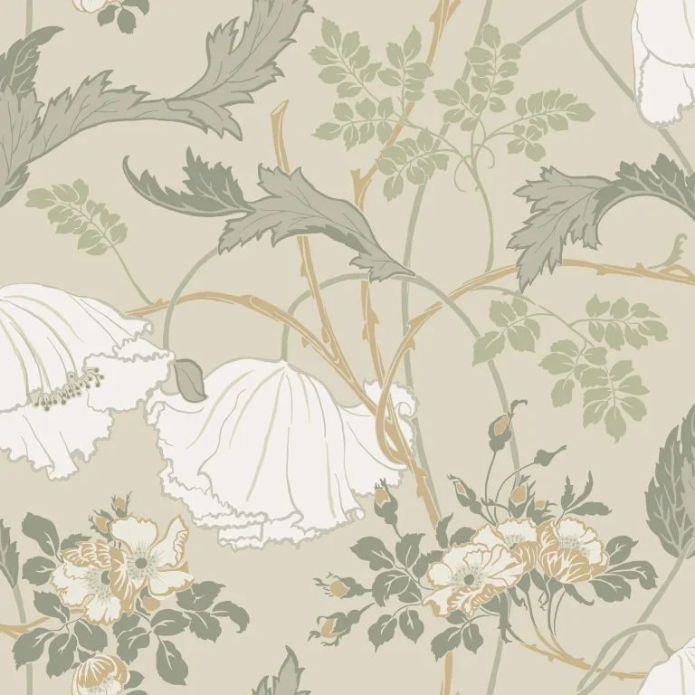 Magnolia Home Gwendolyn Wallpaper - Linen/Sage — Ảnh 4
