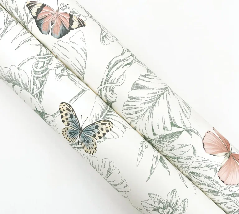 Papillon Wallpaper - Blush — Image 2
