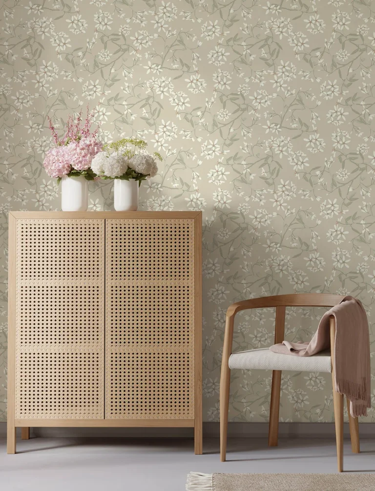 Paradis Bouquet Toss Wallpaper - Beige — Ảnh 3