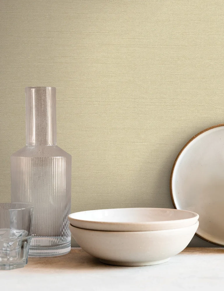 Shimmering Linen Wallpaper - Cream — Ảnh 4