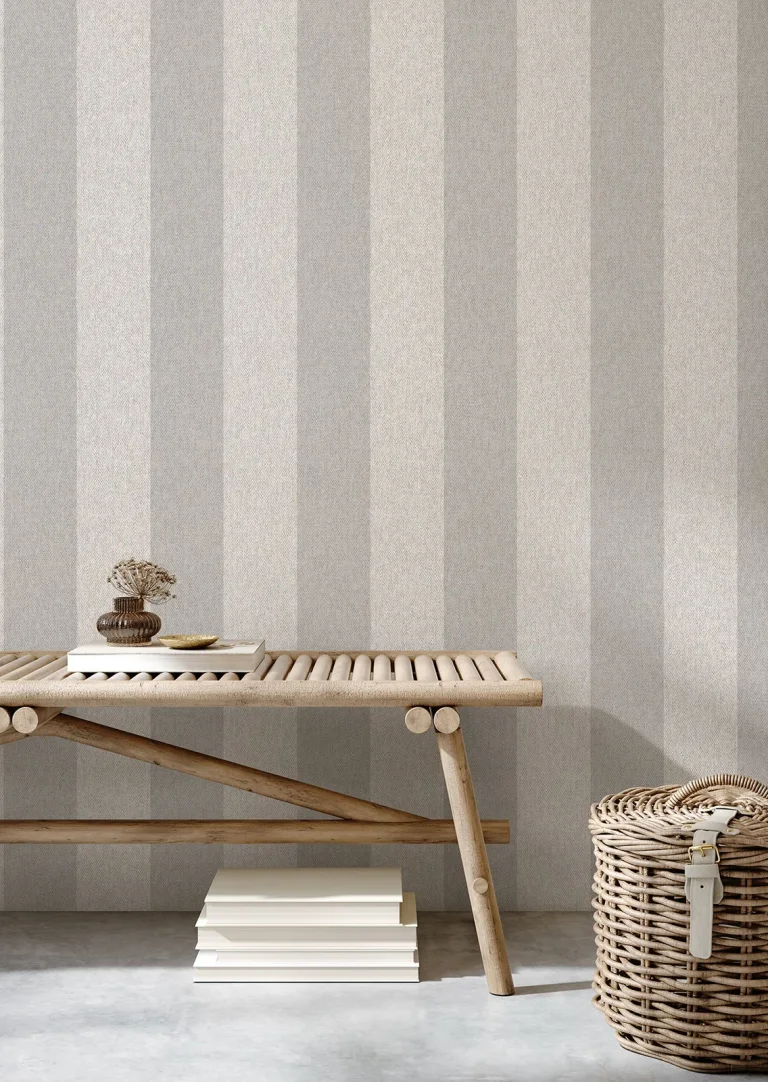 Finn Chevron Stripe Wallpaper - Grey — Ảnh 4