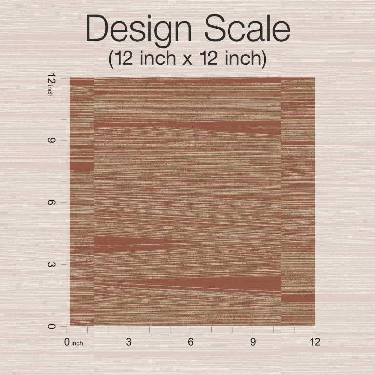 Line Stripe Wallpaper - Brick — Image 3