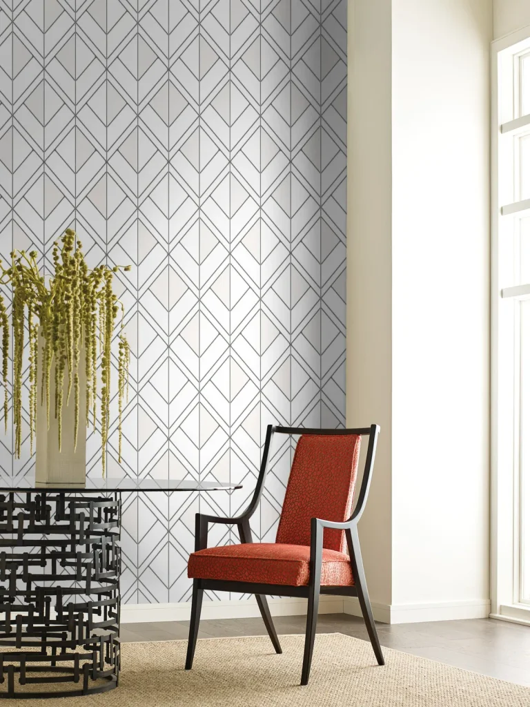 Diamond Shadow Wallpaper - White/Black — Ảnh 4