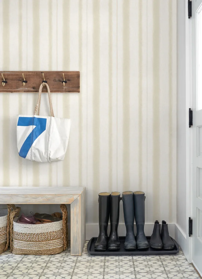 Alena Soft Stripe Wallpaper - Beige — Ảnh 4