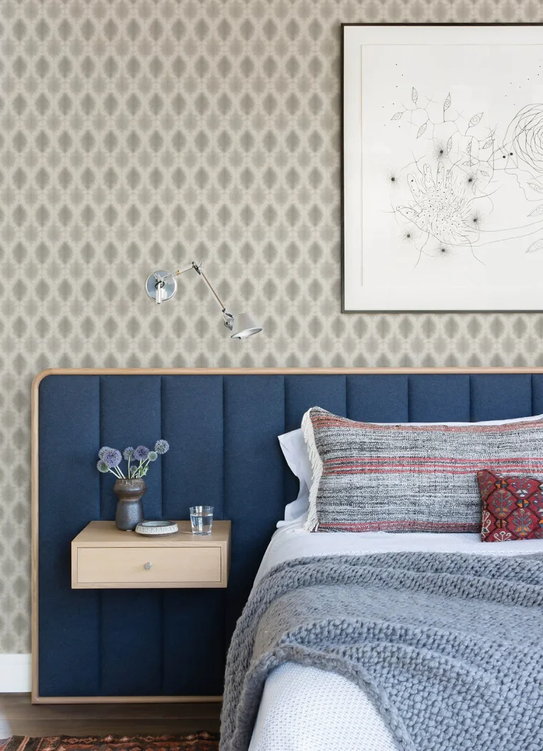 Chesapeake Mombi Diamond Shibori Wallpaper - Grey