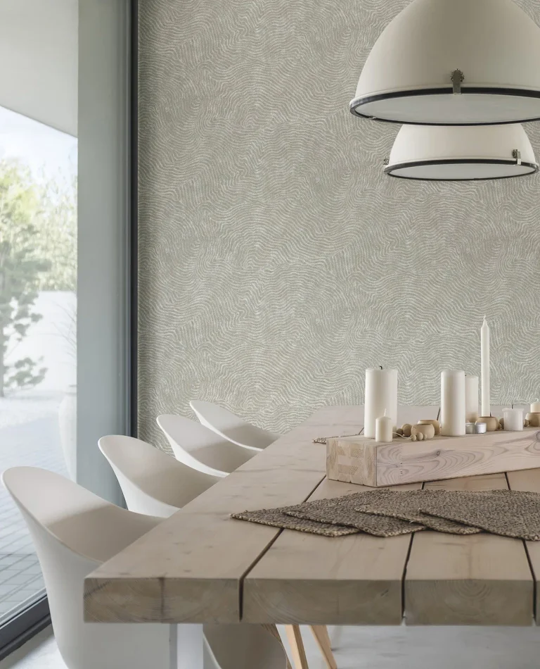Modern Wood Wallpaper - Gray — Ảnh 5