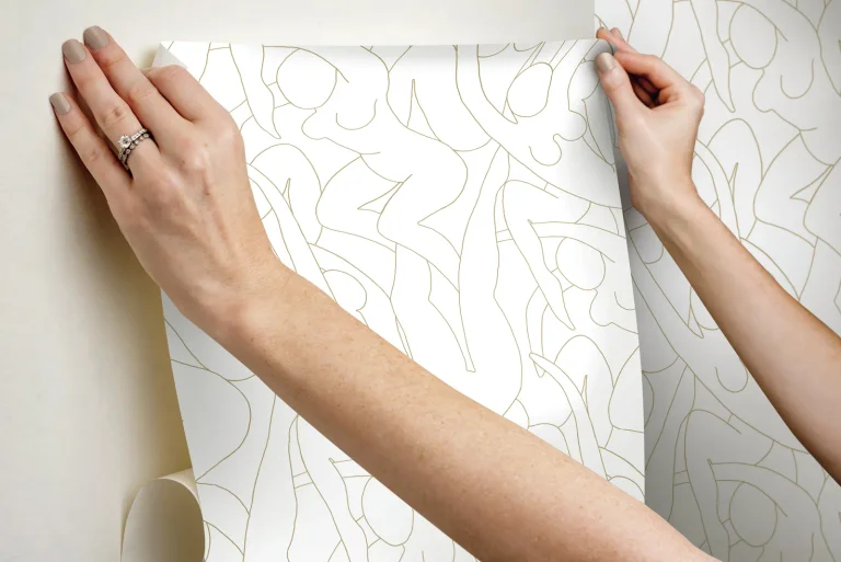 Head over Heels Peel and Stick Wallpaper - Metallic Gold — Ảnh 2