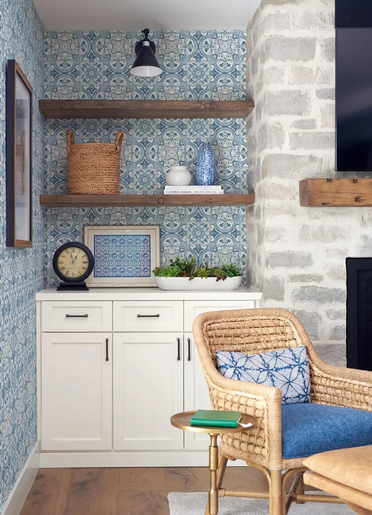 Chesapeake Concord Medallion Wallpaper - Blue — Ảnh 3