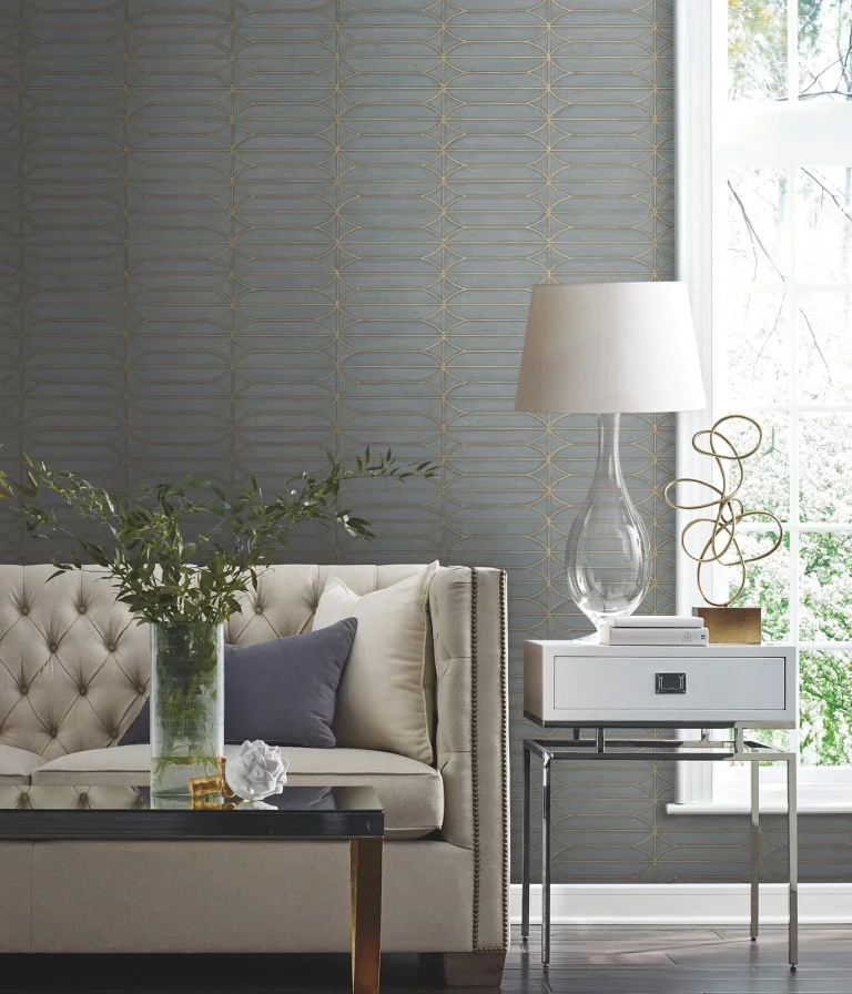 Candice Olson Pavilion Peel and Stick Wallpaper - Charcoal — Ảnh 6