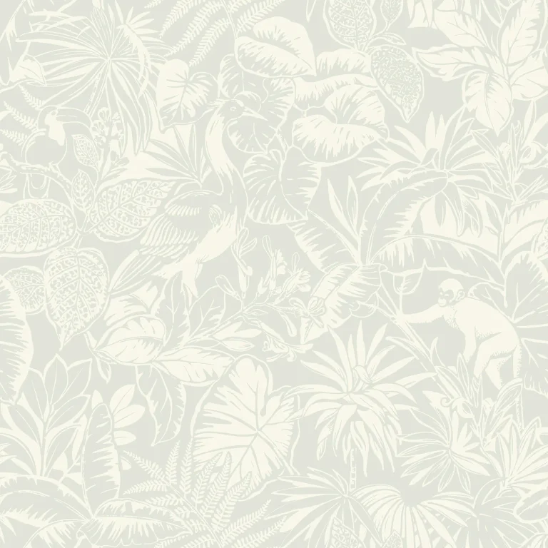 Chesapeake Corcovado Jungle Jamboree Wallpaper - Aqua — Image 4