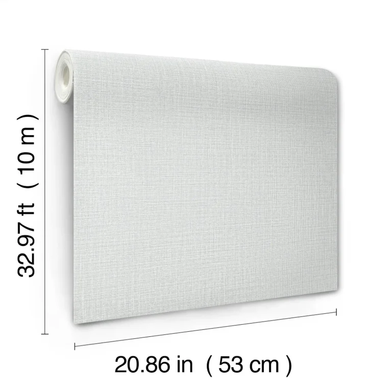 Georgette Faux Fabric Wallpaper - Light Grey — Ảnh 5