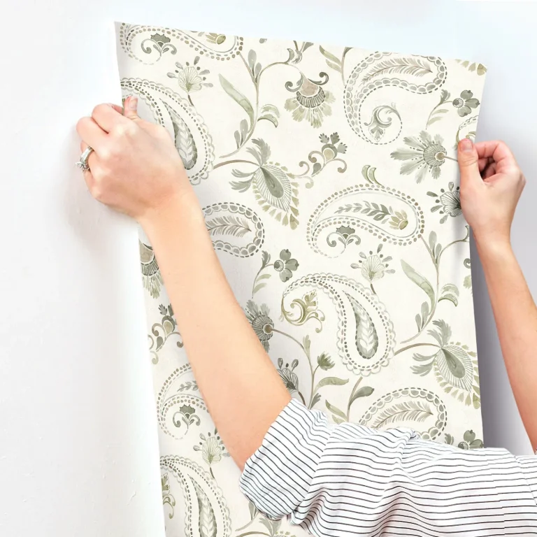 Chesapeake Darlene Jacobean Wallpaper - Green — Ảnh 7