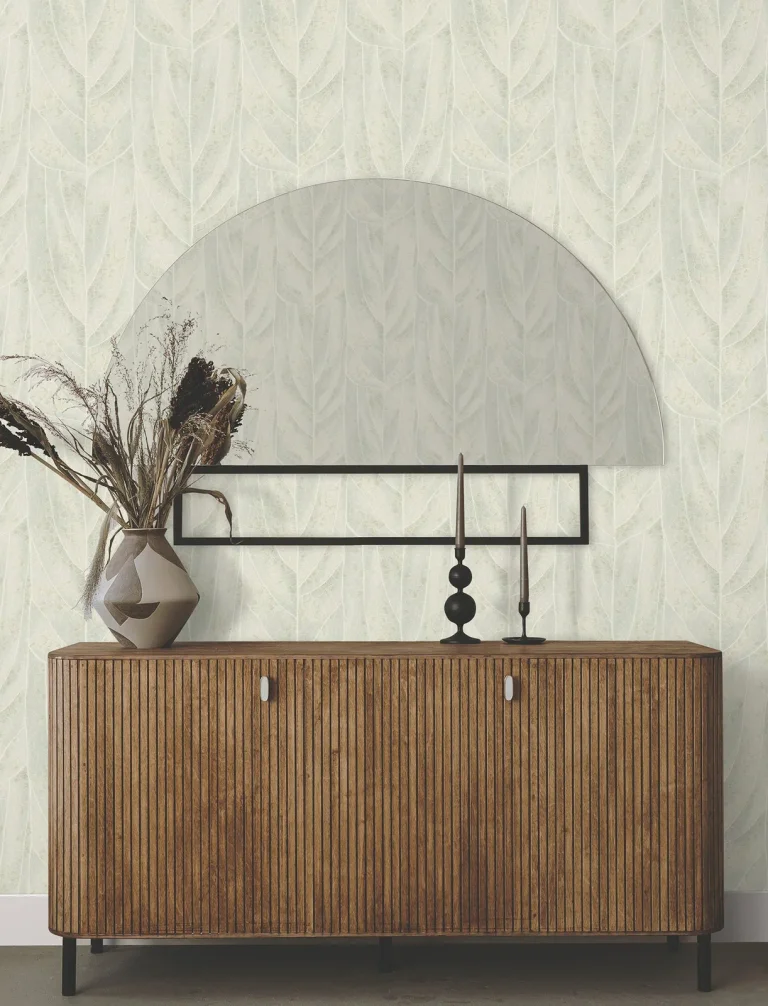 Candice Olson Dicot Leaf Wallpaper - Light Green — Ảnh 2
