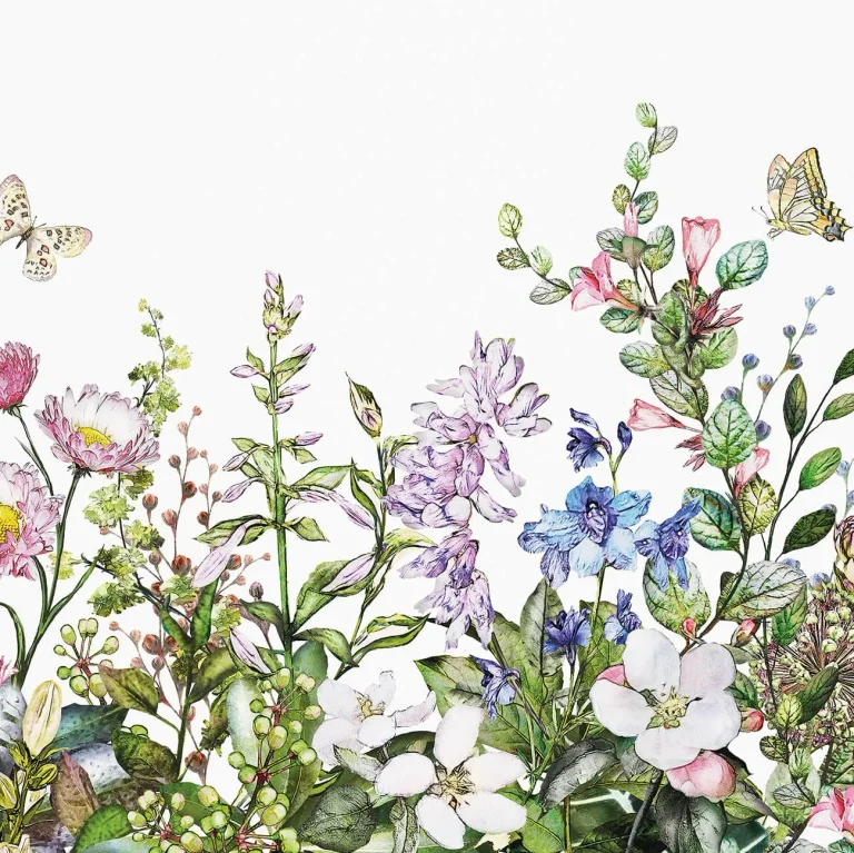 Summer Flowers - Wall Mural 5440 - 8 Panel - 384cm x 260cm — Ảnh 4