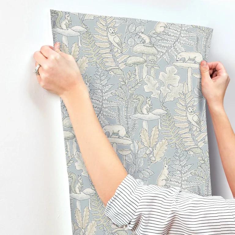Chesapeake Holt Woodland Wallpaper - Light Blue — Image 7