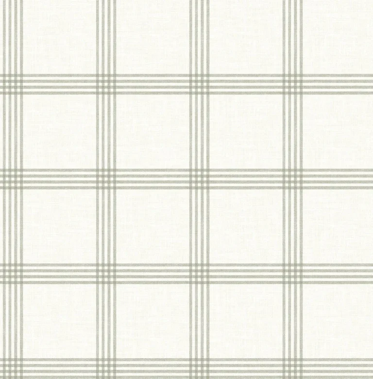 Chesapeake Twain Plaid Wallpaper - Green — Ảnh 3