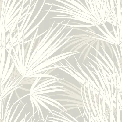 Palmetto Wallpaper - Grey