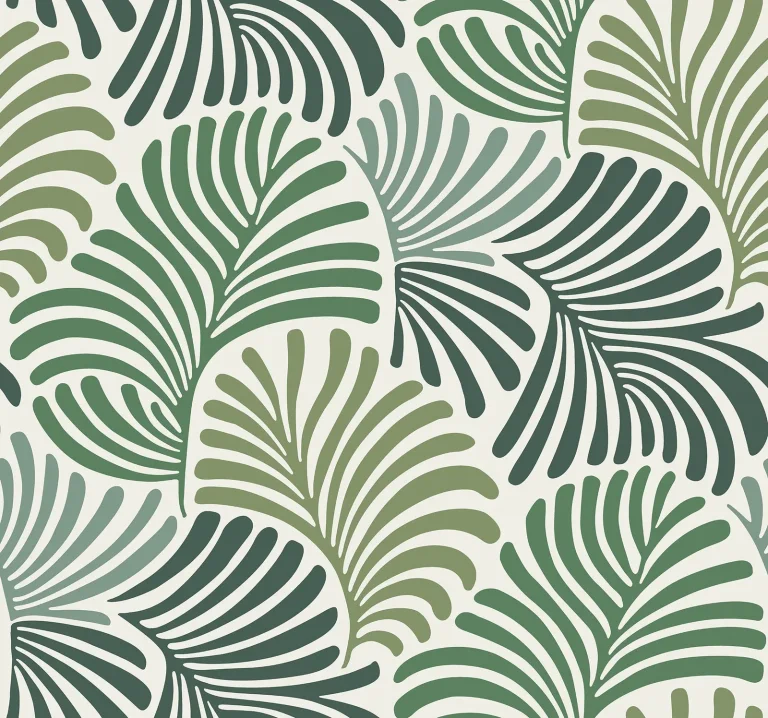 Trousdale Fanning Flora Wallpaper - Green — Image 2