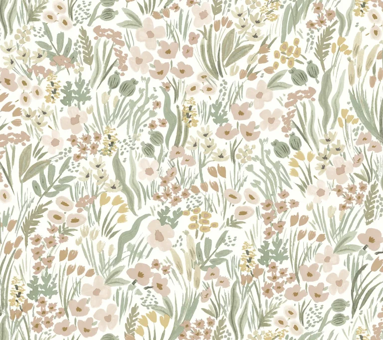 Rifle Paper Co. Lea Peel and Stick Wallpaper - Blush — Ảnh 5