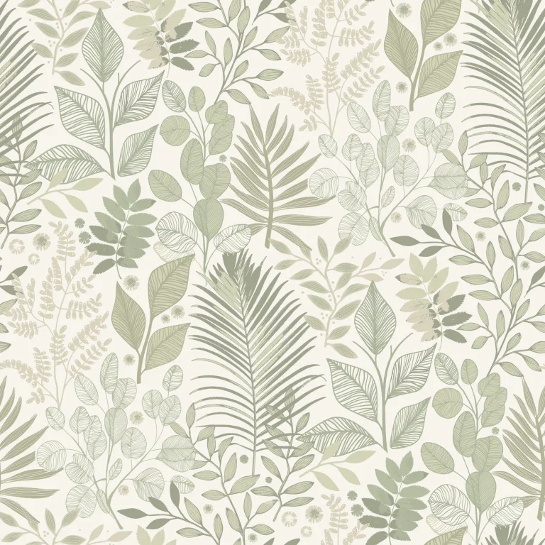 Ängslycka Forest Botanicals Wallpaper - Green — Ảnh 3