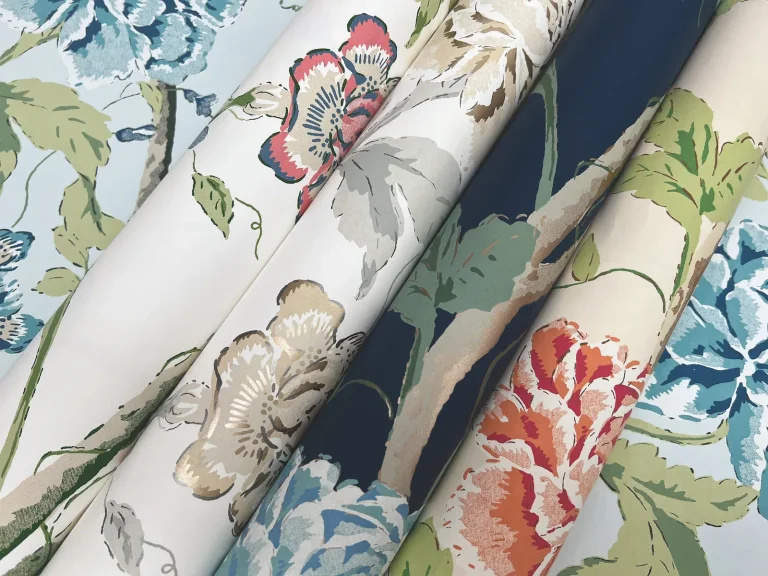 Teahouse Floral Wallpaper - Navy — Ảnh 4