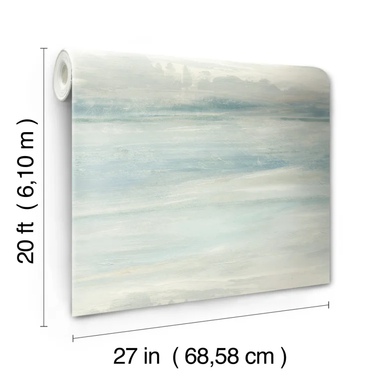 Soothing Mists Scenic Peel and Stick Wallpaper - Blue