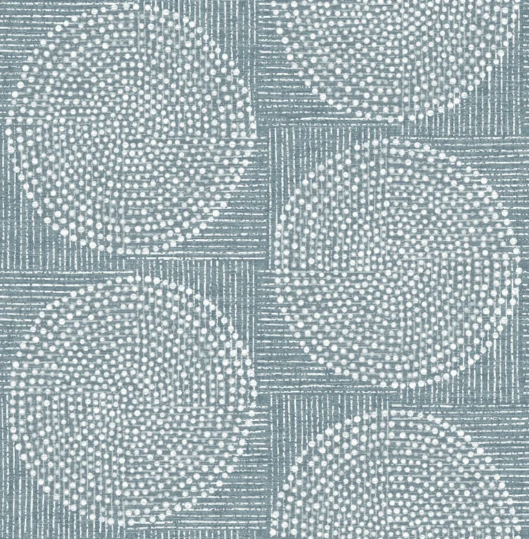 Salma Medallion Wallpaper - Denim — Ảnh 3