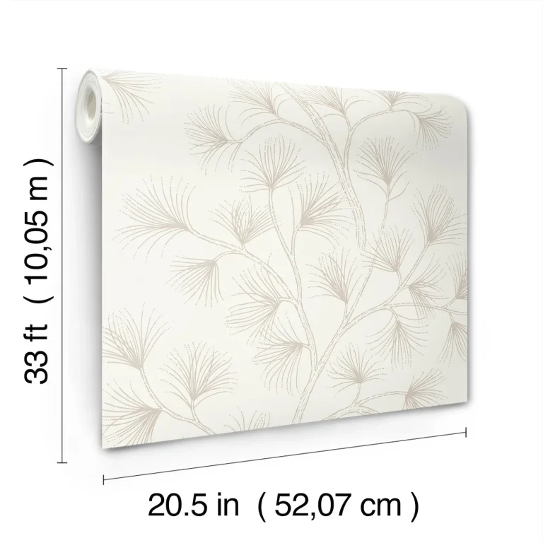 Kismine Botanical Trail Wallpaper - Beige — Ảnh 7