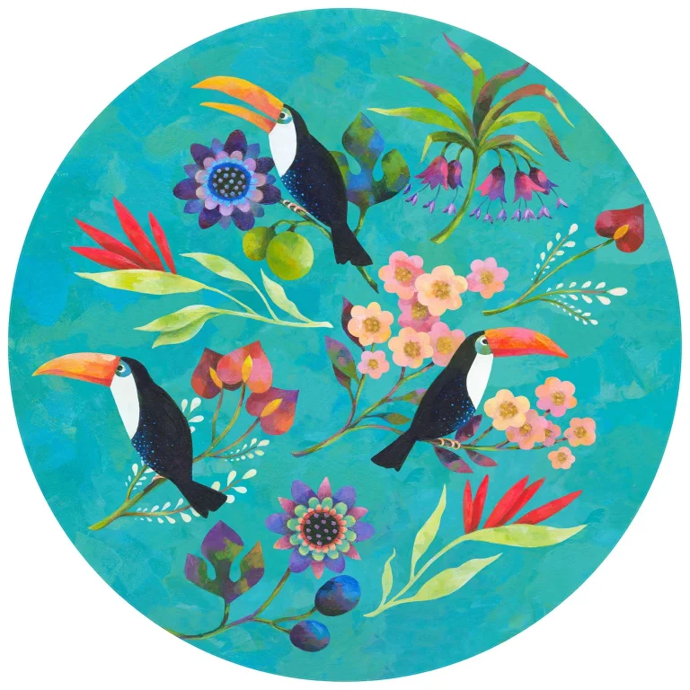 Toucan Bird - Wall Mural 5566 - Round - 144cm diameter — Ảnh 2