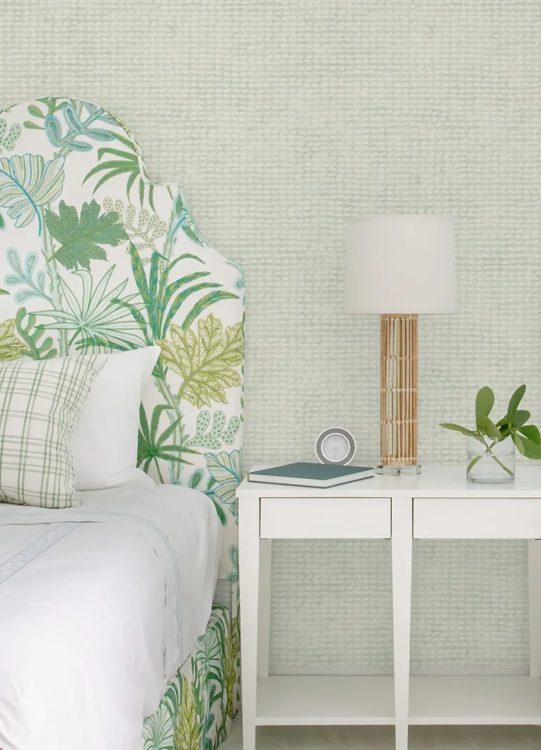 Chesapeake Wellen Abstract Rope Wallpaper - Aqua — Ảnh 4