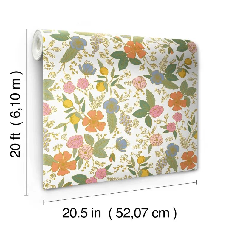 Rifle Paper Co. Colette Peel and Stick Wallpaper - Rose Multi — Image 2