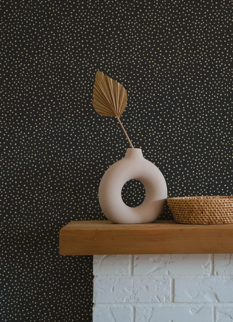 Cassie Petite Polka Wallpaper - Gold — Ảnh 2